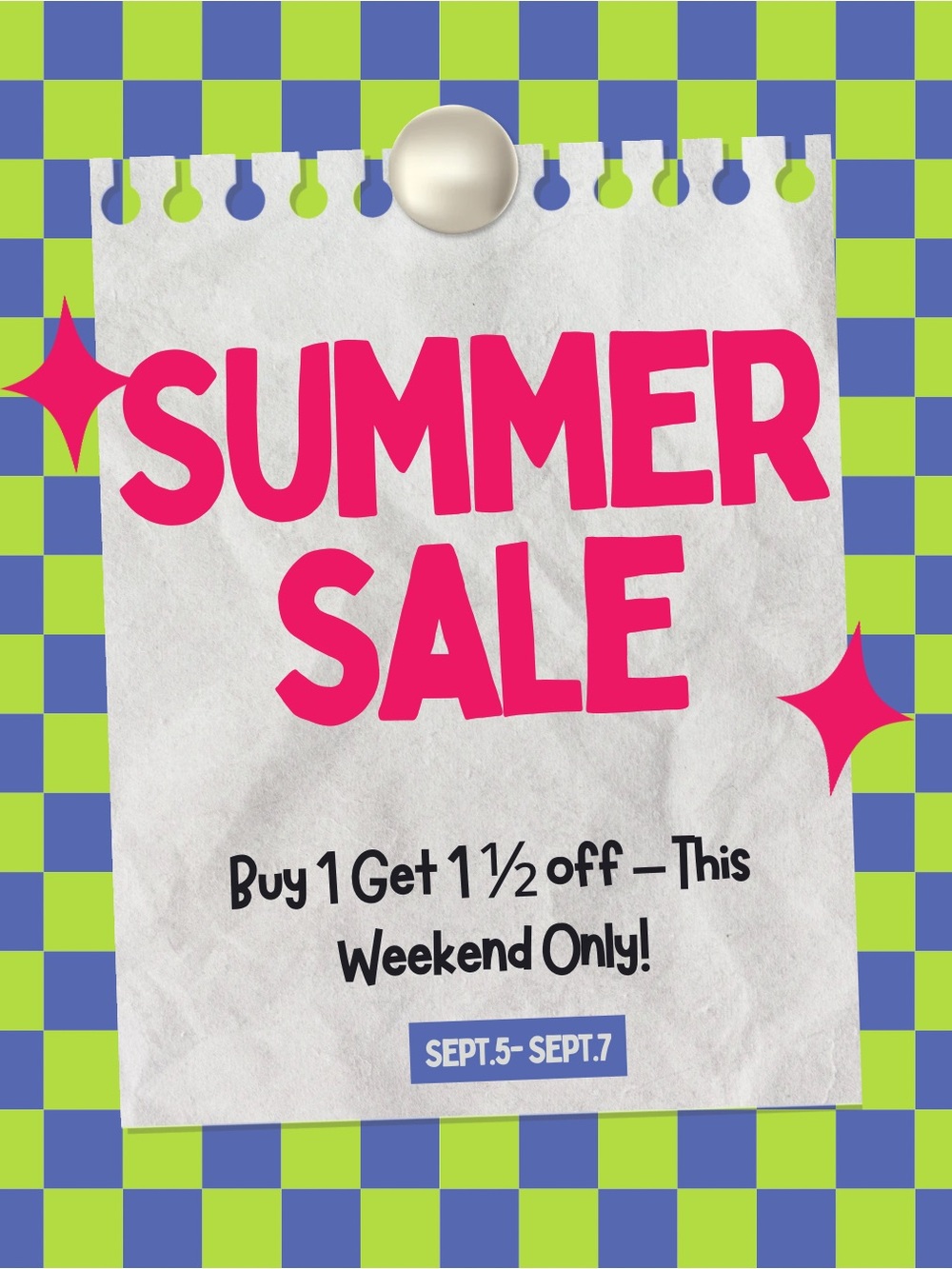Summer Clothing Sale- BOGO 1/2 Off!